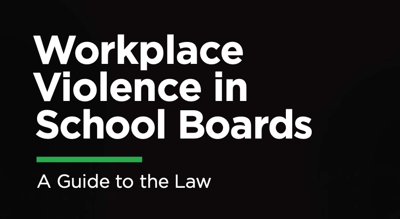 Workplace Violence in School Boards